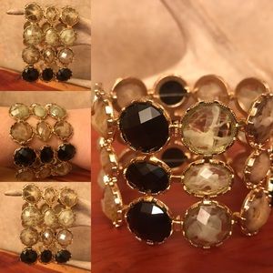 Gold and jewel bracelet